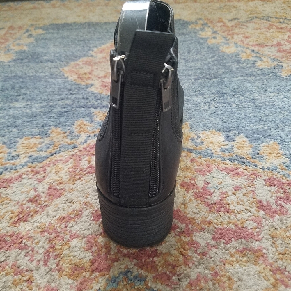 Pierre Dumas double zip back black booties boots size 9 - Picture 5 of 13